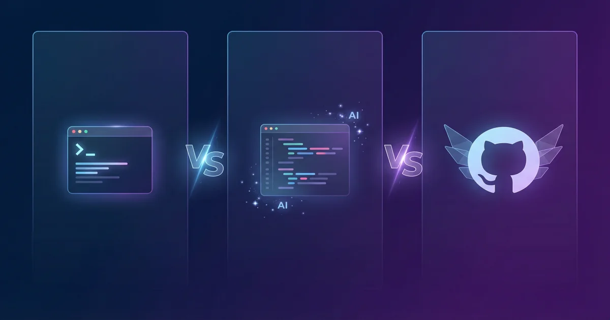 Five AI coding tools compared — Claude Code, Cursor, Copilot, Codex CLI, and Gemini CLI