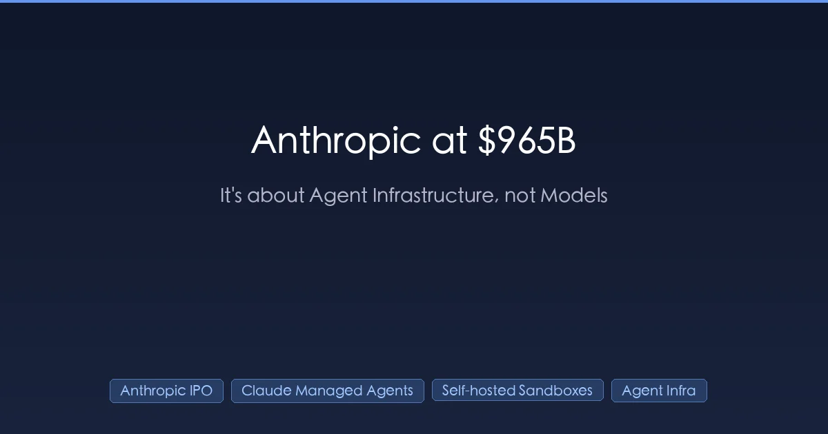 Anthropic 9650 亿估值与 Claude Managed Agents 基础设施架构