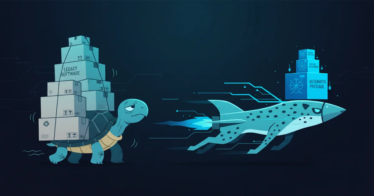 Speed comparison between traditional pip and uv package installation