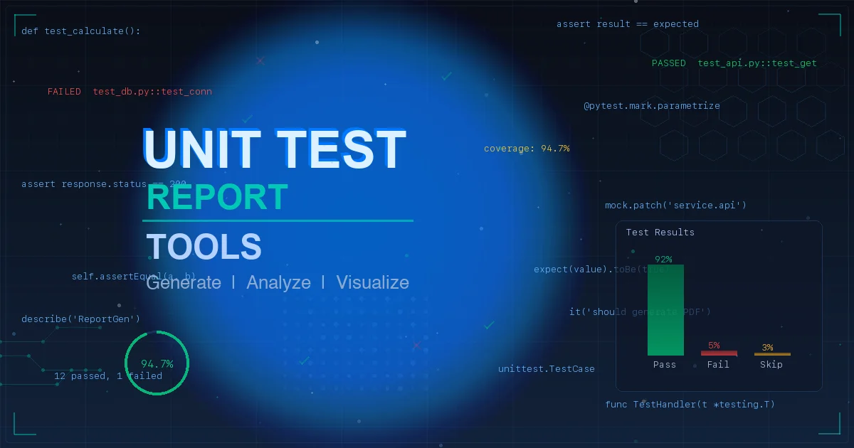 单元测试报告生成工具全解析：框架对比、覆盖率策略与 AI 实战