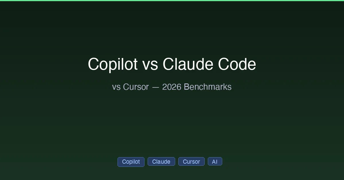 GitHub Copilot vs Claude Code vs Cursor comparison for 2026