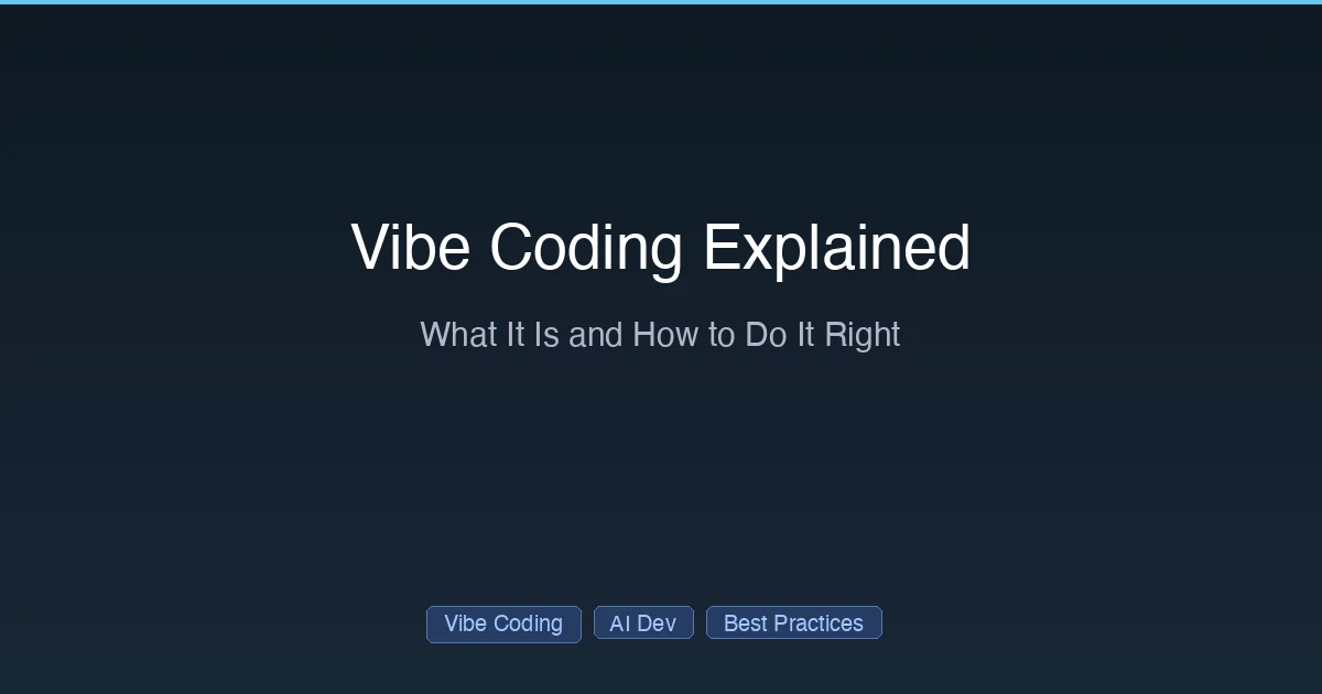 Vibe coding explained - the AI development approach for 2026