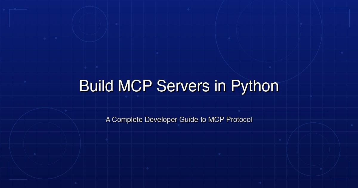 Build MCP servers in Python with FastMCP step by step tutorial