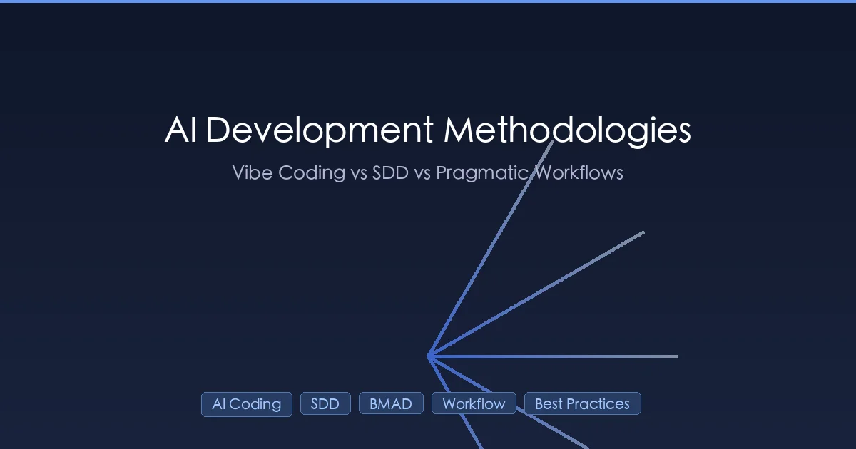 AI 开发方法论对比 — Vibe Coding、SDD、BMAD 与务实工作流