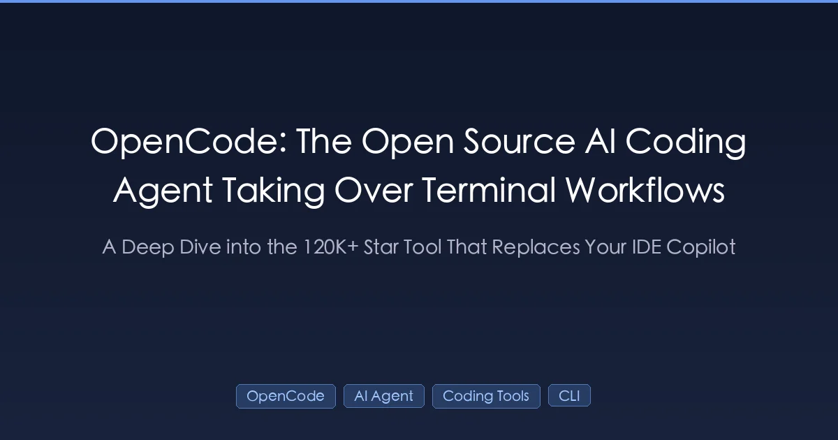 OpenCode open source AI coding agent terminal interface and architecture overview
