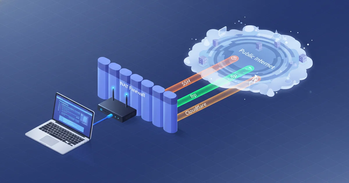 内网穿透实战 — SSH 隧道、frp、Cloudflare Tunnel 三种方案深度对比