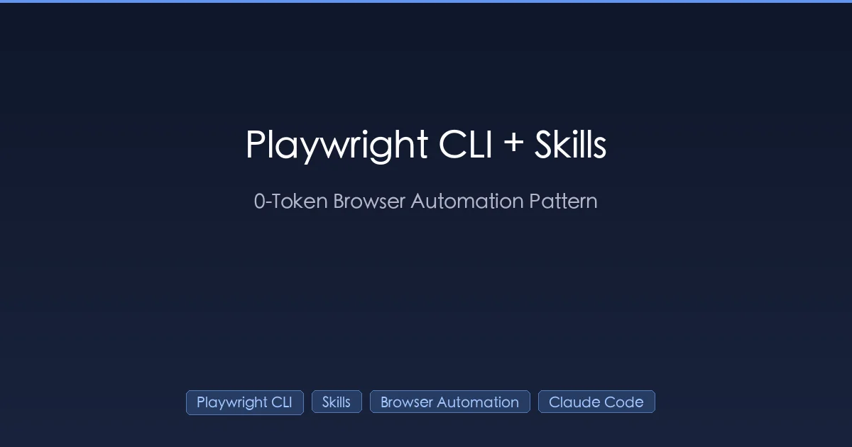 Playwright CLI Skill 3-stage browser automation cost reduction