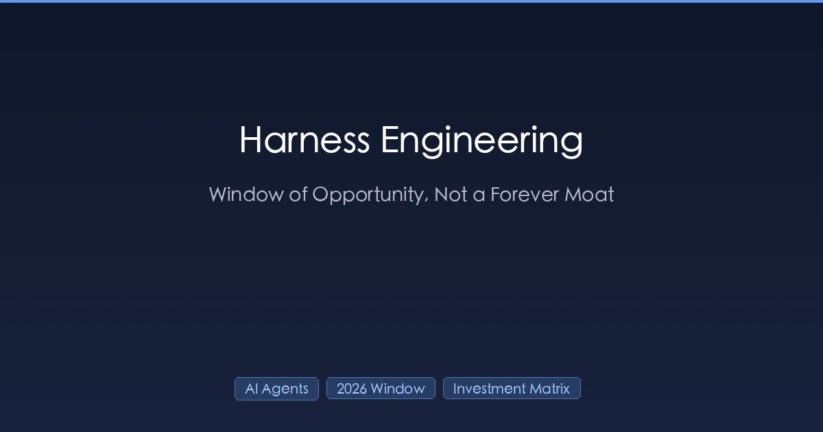 Harness Engineering 投资象限——任务重复度对模型代差的四区决策矩阵