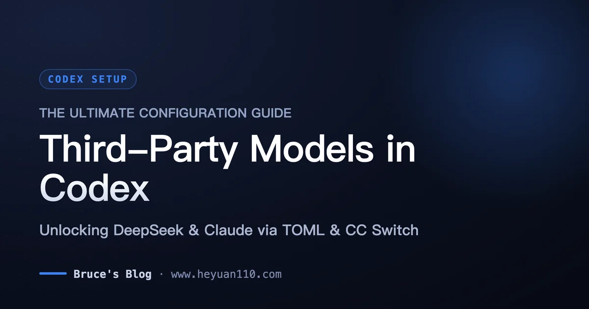 Configuring Third-Party Models in OpenAI Codex