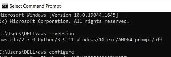 验证 AWS CLI 安装版本