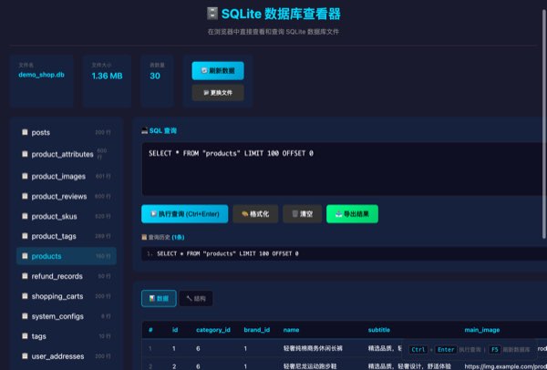 SQLite 查看器截图